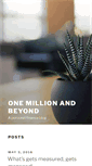 Mobile Screenshot of onemillionandbeyond.com